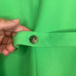 Topshop  Women's Belted Longline Blazer Bright Green Size 4 NWOT Photo 9