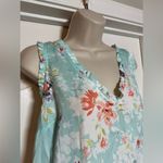 LC Lauren Conrad Ruffled Short Sleeve V-Neck Women’s Flowy Cute Floral Blouse Photo 1