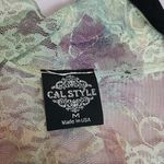 Y2K CAL STYLE FLORAL SHEER LACE OPEN FRONT DUSTER CARDIGAN FAIRYCORE WHIMSYGOTH Pink Size M Photo 11