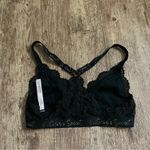 Victoria's Secret  Black Lace Razorback Bralette Size Small Photo 1