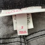 Isabel Maternity Inset Panel Jegging Distressed Raw Hem in Black Wash Size 2 Photo 8