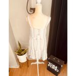 Rails NWT  Striped Tiered Ruffle Mini Dress Pink Blue Linen Blend Size Medium Photo 5