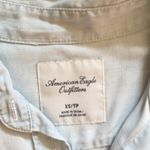 American Eagle AEO xs boyfriend washed denim button down shirt Photo 1