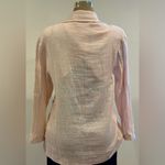 Anthropologie  Amadi Blazer Pink Metallic Linen Blend Oversized NWT. Sz S. Photo 7
