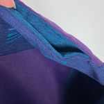 Outdoor Voices Full Length Purple & Blue Tri Tone Colorblock Warm Up Leggings S Photo 7