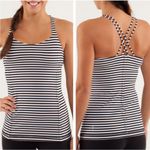 Lululemon Free To Be Tank Classic Stripe Black White Women’s Size 6 Photo 2