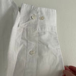 Madewell  Women's Oversized White Button Up Cotton Long Sleeve Shirt XS New Photo 6