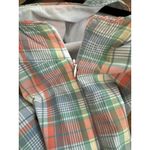 L.L. Bean Womens Plaid Sleeveless Cotton Shift Dress 8 Pastel Multicolor Preppy Pink Photo 5