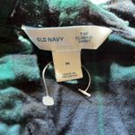Old Navy  Green and Blue Long Sleeve Button Down Shirt Plaid SZ M Collared Y2K Photo 8