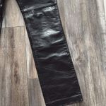 Gap black genuine leather pants size 4 Photo 3