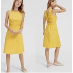 Everlane The Clean Cotton Twist-back Dress in Lemon Canary Yellow Size 12 Photo 1