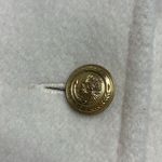 70s Vintage Ivory Wool Forecaster Coat military naval style double breasted Med White Photo 2