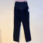 Old Navy  Maternity Full Panel Pixie Ankle Pants Navy Blue Womens Size 10 NWT Photo 3