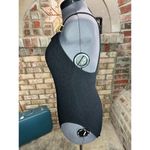 Jantzen  one piece swimsuit Vintage black textured gold buckles Photo 6