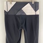 Lululemon Black Slalom Stripe Pretty Pink High Waisted Can’t Stop Pant Leggings Photo 9