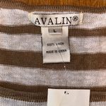 Avalin Women's 100% Linen Casual Striped Blouse Photo 1