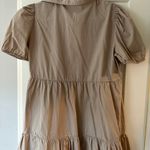 ZARA Tiered Poplin Dress Photo 2