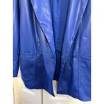 4th & Reckless Oversized Vegan‎ Leather Blazer M Blue Size M Photo 8