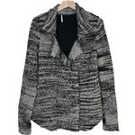 Free People Womens S Zebra Yarn Double Breasted Cardigan Sweater Photo 2
