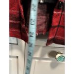 No Boundaries  Long Sleeve Flannel Shirt Zip/Button Hood Plaid Size Sm Red/Blk Photo 2