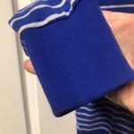 Banana Republic  Pullover Shirt in Royal Blue Heather Gray Stripes in Size Med Photo 7