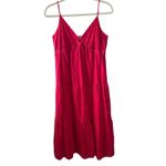 Rails  Avril Eyelet Tiered Midi Dress in Fuschia Pink Size Small Gently Used Photo 2