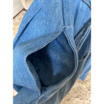 Vintage Friday Wear 100 Cotton Vest Embroidered Cottagecore Boho Prairie Western Blue Size 12 Photo 7