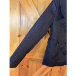 Laura Ashley Women’s Button Up Lined Blazer Purple Black NWT Size Small (5403) Photo 3