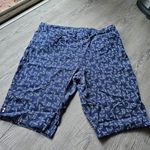 kim rogers  Size 14 Blue and White Sailboat Print Pull On Bermuda Shorts Photo 0