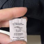 Helmut Lang  black rubber crewneck fitted long sleeve top sz M Photo 5