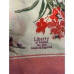 Liberty Of London Silk Scarf Womens Pink Floral Made In England Square Photo 4