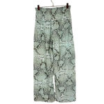 Agua Bendita Cobra Snake Wide Leg Smocked Sheer Palazzo Pants Cover Up Photo 1