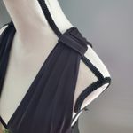 EXPRESS  Black Sleeveless Plunge V-neckline Bodycon Mini Dress Size M Photo 5