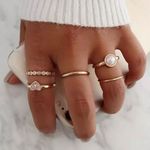 BRAND NEW 5pc BOHO KNUCKLE RING SET Gold Photo 0