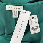 Topshop 13R07QGRN Emerald Green Satin Lace Trim Slip Cami Top Size 10 NWT Photo 5