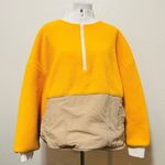 Fabletics Mallory Fleece Sherpa Pull Over Half Zip Women’s 2X Orange Fall Photo 4