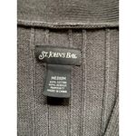 st. john's bay Vintage Cable Knit Dark Gray Sweater Vest Grandpa Heritage Woods Preppy Medium Photo 1