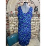 illusion dress tank tiered flutter front jacket purple blue green Size XL Photo 8