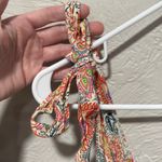 FRNCH  Paris boho paisley print maxi dress size small Photo 3