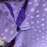 Vintage 80s Flora Kung Sheath Dress Purple‎ Silk Retro Glam Puff Shoulder Purple Size 8 Photo 6