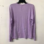 Sundry  Womens Purple Lavender Lilac Star Print Long Sleeve T-Shirt Top Photo 3