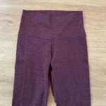 Aerie  High Rise Burgundy Maroon Pocket Leggings Tights Photo 1