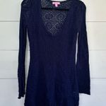 Lilly Pulitzer Women’s Small Navy Acadia Tassel Tunic Photo 0