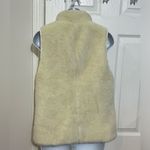 J.Crew Womens Plush Vest Faux Fur Warm Sherpa Full Zip White Cream size XS Photo 2