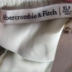 Abercrombie & Fitch XLP Floral Tulip Midi Dress Sage Green Pink White Bow Front Photo 9