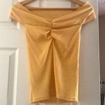 Reformation  Sunrise stop in Striped Rochelle Off Shoulder Small Photo 2