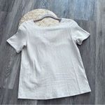 Sézane Sezane Maddie shirt cream button front scalloped detailing Photo 7