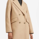 Everlane  The Italian ReWool Overcoat Camel Brown Sz 00 XS Peacoat Double Breast Photo 0