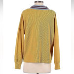 Urban Outfitters Bobby Boyfriend Varsity Sweater Gold Waffle Thermal Size XS Photo 2