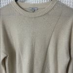Rails  Joanna Wool & Cashmere Sweater Pullover Snow Globe Cream Metallic Size Med Photo 2